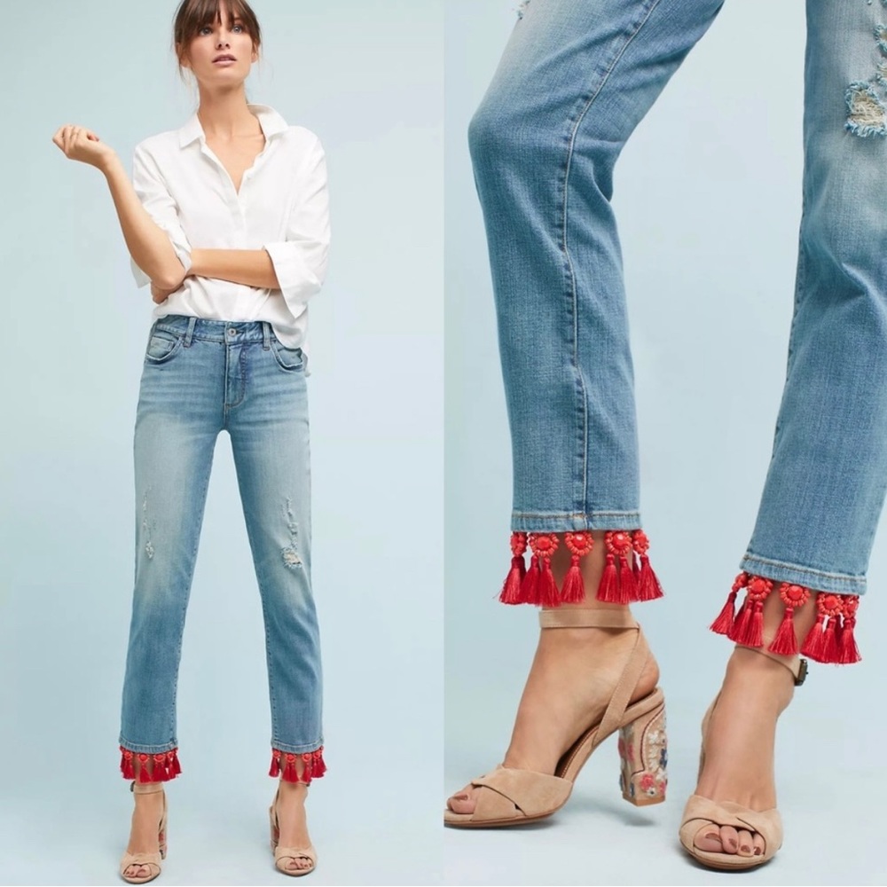 Anthropologie Pilcro Mid rise slim fit boyfriend jeans